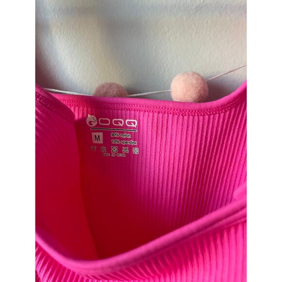 OQC Hot Barbie Pink Snatched Tank Top Bodysuit TIKTOK Famous - Picture 3 of 3